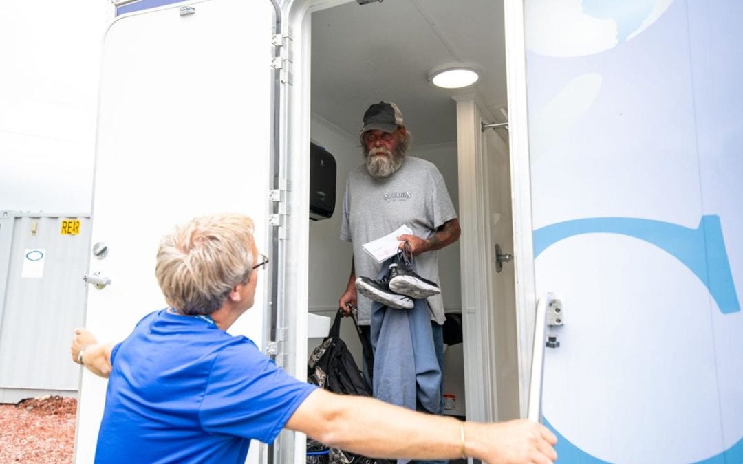 Patient receiving mobile care