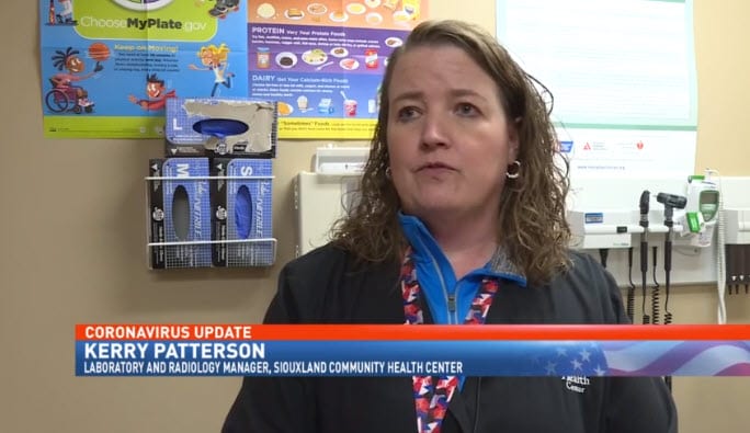 Kerry Patterson Coronavirus Update at Siouxland Community Health Center
