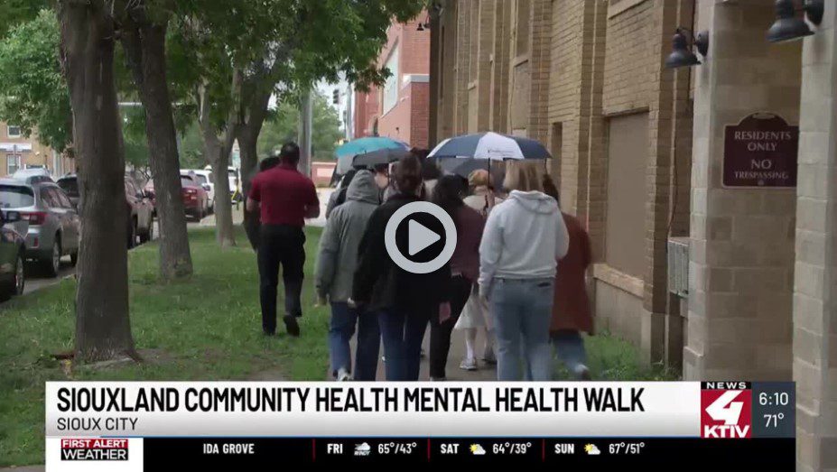 Siouxland Community Health Center held “mental health walk”